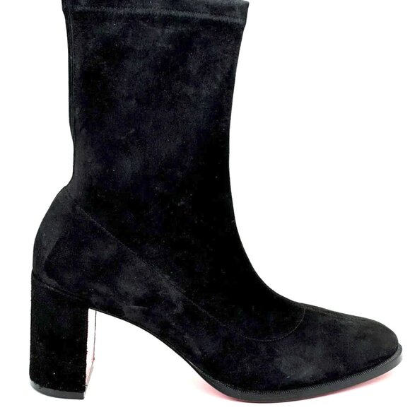 Christian Louboutin STRETCHADOXA 70 Stretch Suede Booties Ankle Boots - Picture 5 of 16